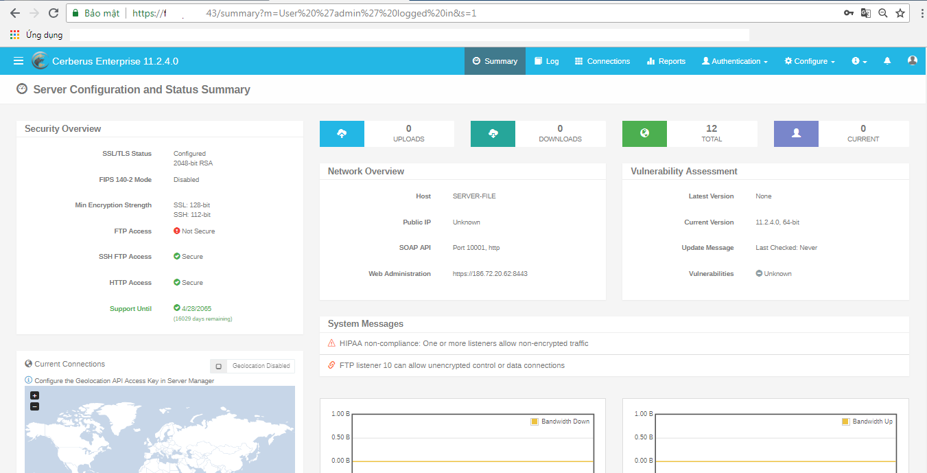 phần mềm  Cerberus FTP Server Enterprise 11.3.6