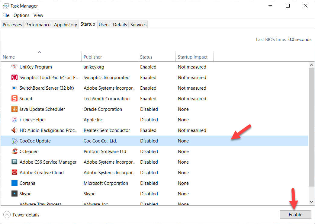 Máy tính bị chậm, tắt phần mềm khởi động cùng hệ thống