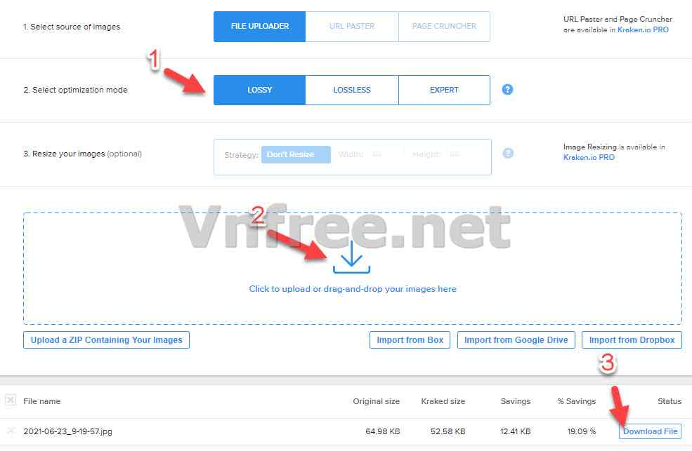 giảm dung lượng ảnh trực tuyến mà vẫn giữ được chất lượng ảnh