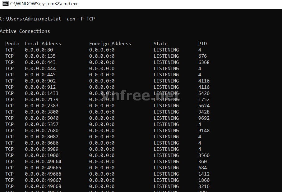 Kiểm tra các cổng đang được mở trên Windows bằng CMD
