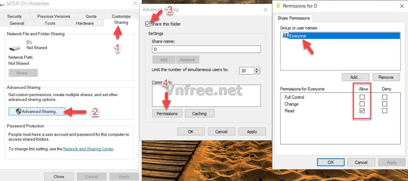 sửa lỗi You do not have permission to access \\ComputerName\ .Contact your network administrator to request access