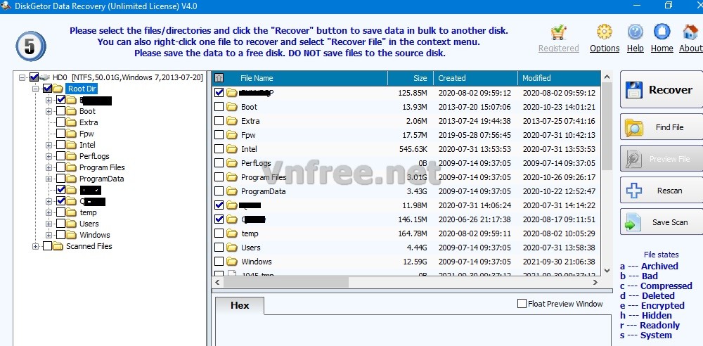 Lấy lại dữ liệu với DiskGetor Data Recover