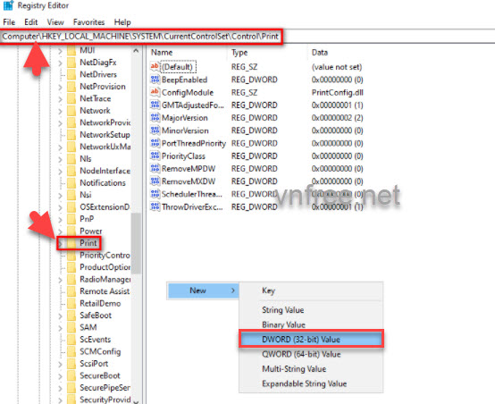 Cách sửa lỗi Windows cannot connect to printer 0x0000011b
