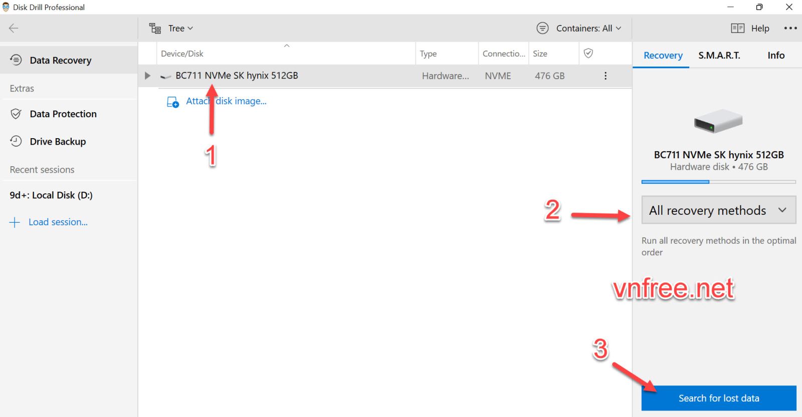 Cứu dữ liệu ổ cứng SSD với phần mềm Disk Drill Professional 